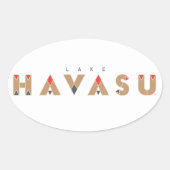 Meer van Havasu Ovale Sticker (Voorkant)