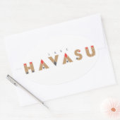 Meer van Havasu Ovale Sticker (Envelop)