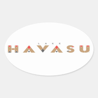 Meer van Havasu Ovale Sticker