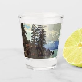 Meer van het Tahoe Shot glass Shot Glas