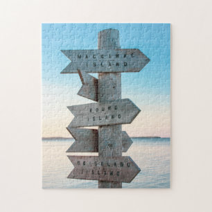 Meer van Huron-eilanden Puzzle Legpuzzel