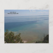 Meer van Huron op Mackinac Island, MI Briefkaart (Voorkant)