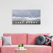 Meer van Huron-regenboog Canvas Afdruk (Insitu (Woonkamer))