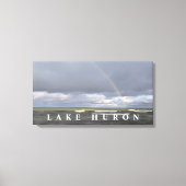 Meer van Huron-regenboog Canvas Afdruk (Voorkant)
