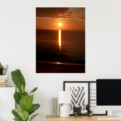 Meer van Huron Sunrise Poster (Thuiskantoor)