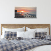 Meer van Huron Sunset Canvas Afdruk (Insitu (Slaapkamer))