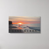 Meer van Huron Sunset Canvas Afdruk (Voorkant)