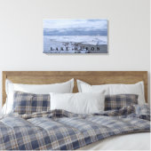 Meer van Huron Winter Canvas Afdruk (Insitu (Slaapkamer))