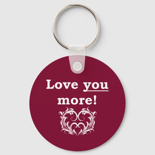 Meer van je! Button Sleutelhanger (Voorkant)