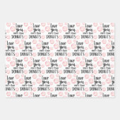 Meer van je dan donuts die papiervellen ompakken inpakpapier vel (Voorkant)