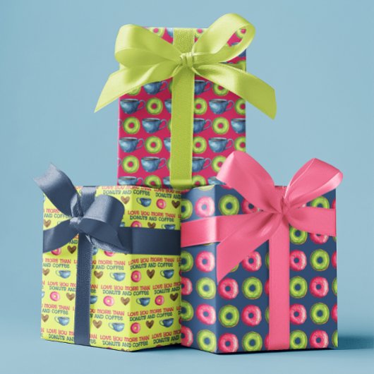 Meer van je dan donuts die papiervellen ompakken inpakpapier vel