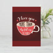 Meer van je dan koffie kaart (Staand voorkant)