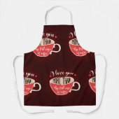 Meer van je dan koffie schort (Voorkant)