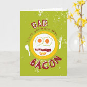 Meer van je dan van bacon Vaderdag kaarten (Gele Bloem)