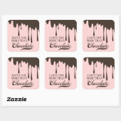 Meer van je dan van chocolade Valentijn sticker (Vel)