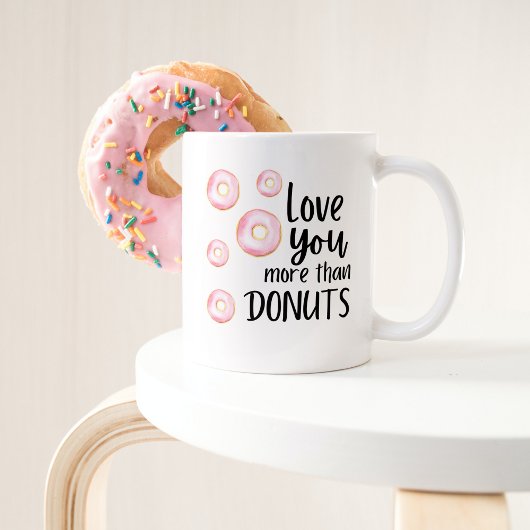 Meer van je dan van donuts Mok