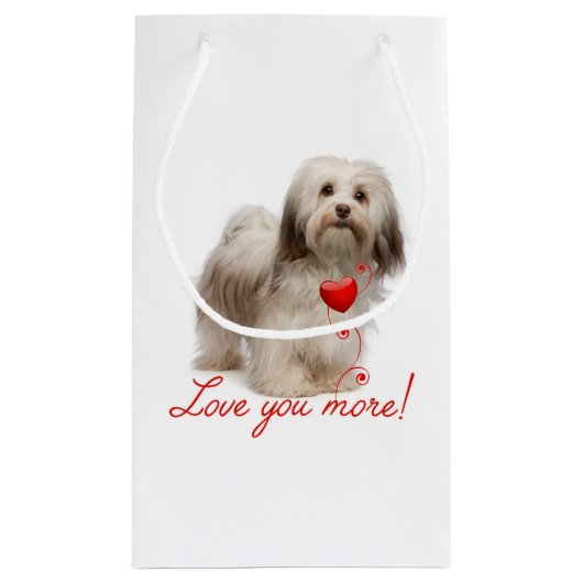 Meer van je! Havanese Gift Bag Klein Cadeauzakje (Achterkant)