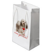 Meer van je! Havanese Gift Bag Klein Cadeauzakje (Achterkant Gekanteld)
