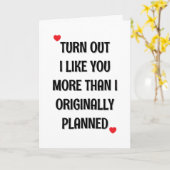 Meer van je houden dan ik dacht, Simpele Sarcastis Kaart (Gele Bloem)