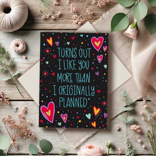 Meer van je houden dan ik van plan was citaat Vale Kaart