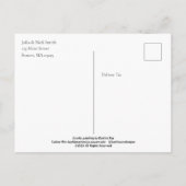 Meer van je houden, Olifant Originele Kunst Briefkaart (Achterkant)