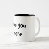 meer van je houden tweekleurige koffiemok (Voorkant rechts)