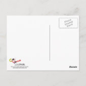 Meer van je... | Roze hart Briefkaart (Achterkant)