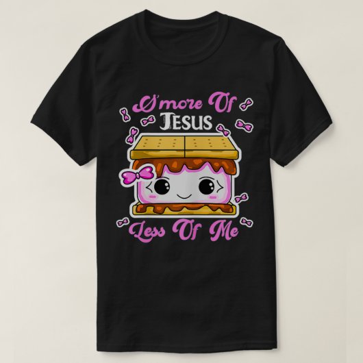 Meer van Jezus minder dan ik een meisjeWomens kamp T-shirt (Design voorkant)