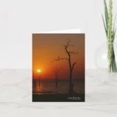 Meer van Kariba bij zonsondergang Kaart (Voorkant)