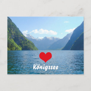 Meer van Königssee in Beieren, Duitsland Briefkaart