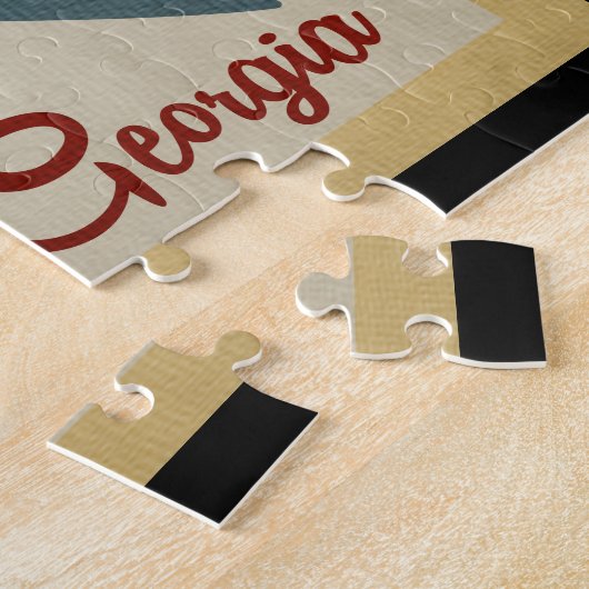 Meer van Lanier Jigzaag Puzzle Georgia vis Legpuzzel (Zijkant)