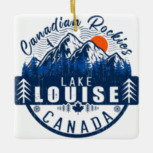 Meer van Louise Canada:  Retro Sunset Souvenir Keramisch Ornament