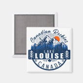 Meer van Louise Canada:  Retro Sunset Souvenir Magneet (Voorkant / Achterkant)