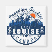 Meer van Louise Canada:  Retro Sunset Souvenir Magneet (Voorkant)