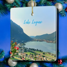 Meer van Lugano - schilderij Keramisch Ornament