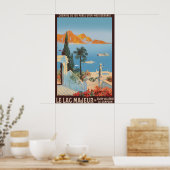 Meer van Maggiore Italië Oude Reisposter Afdruk Poster (Keuken)