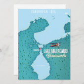 Meer van Maracaibo, Venezuela navigatiekaart. (Voorkant / Achterkant)