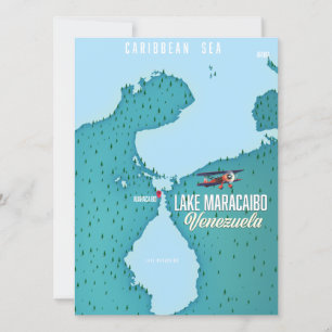 Meer van Maracaibo, Venezuela navigatiekaart.