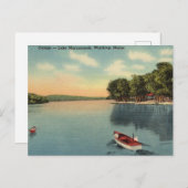 Meer van Maranacook, Winthrop, Maine Briefkaart (Voorkant / Achterkant)