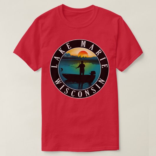 Meer van Marie Wisconsin Vist T-shirt (Design voorkant)