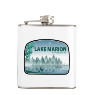 Meer van Marion South Carolina Deer Heupfles
