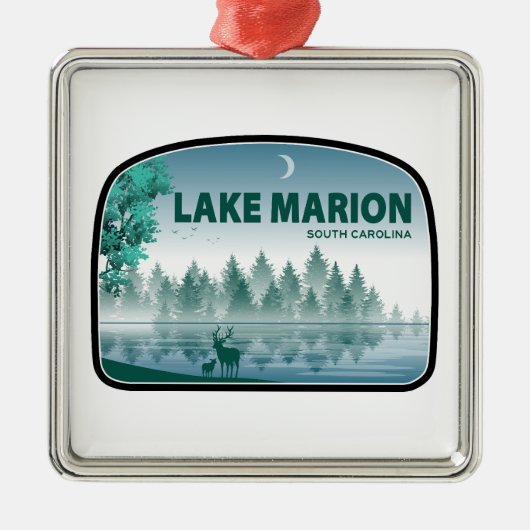 Meer van Marion South Carolina Deer Metalen Ornament (Voorkant)
