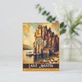 Meer van Martin, Alabama | schilderij Briefkaart (Staand voorkant)