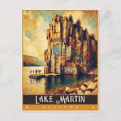 Meer van Martin, Alabama | schilderij Briefkaart (Voorkant)