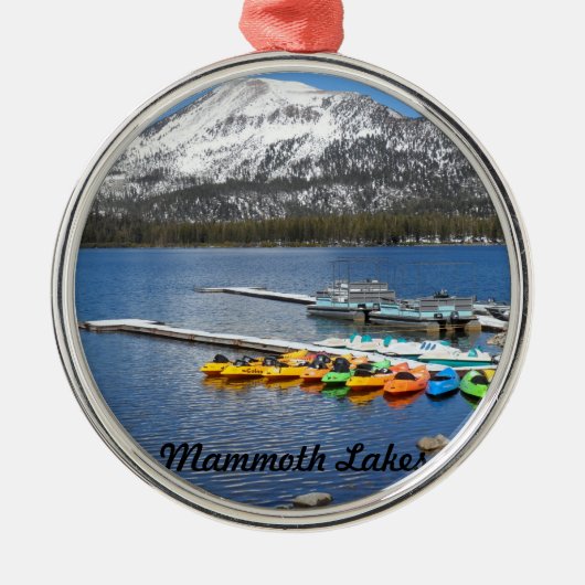 Meer van Mary-Mammoth, CA Metalen Ornament (Voorkant)