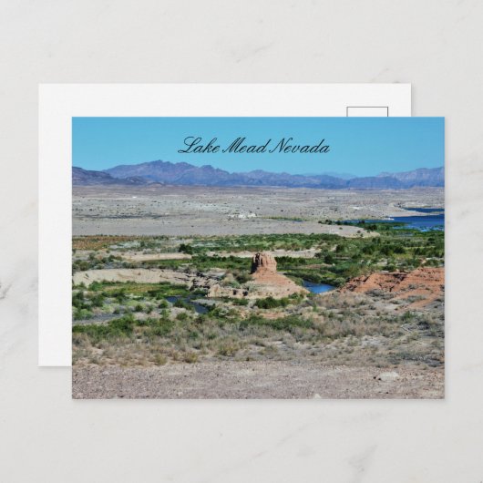 Meer van Mead Nevada Briefkaart (Voorkant / Achterkant)