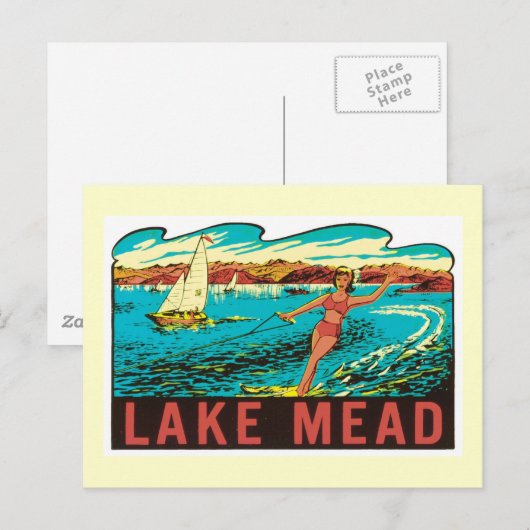  Meer van Mead Nevada NV Briefkaart (Voorkant / Achterkant)