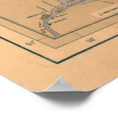 meer van Michigan, Huron & Superior vuurtoren Poster (Hoek)