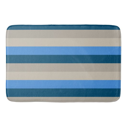 Meer van Michigan Sand en Surf Stripes Badmat (Voorkant)