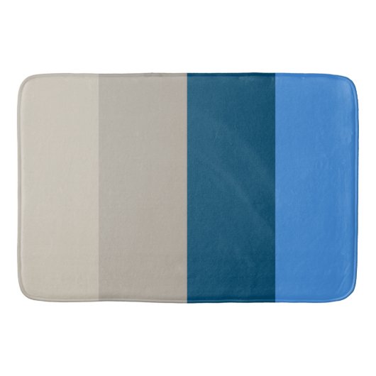 Meer van Michigan Sand en Surf Stripes Badmat (Voorkant)